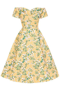 Thumbnail for Liliana Dress - Yellow Floral Lady Vintage Liliana Dresses