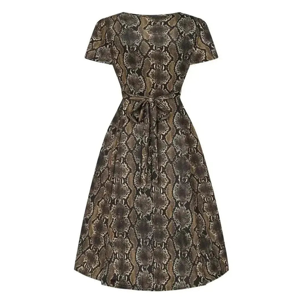 Lyra Dress - Classic Snake Print Lady Vintage Lyra Dresses