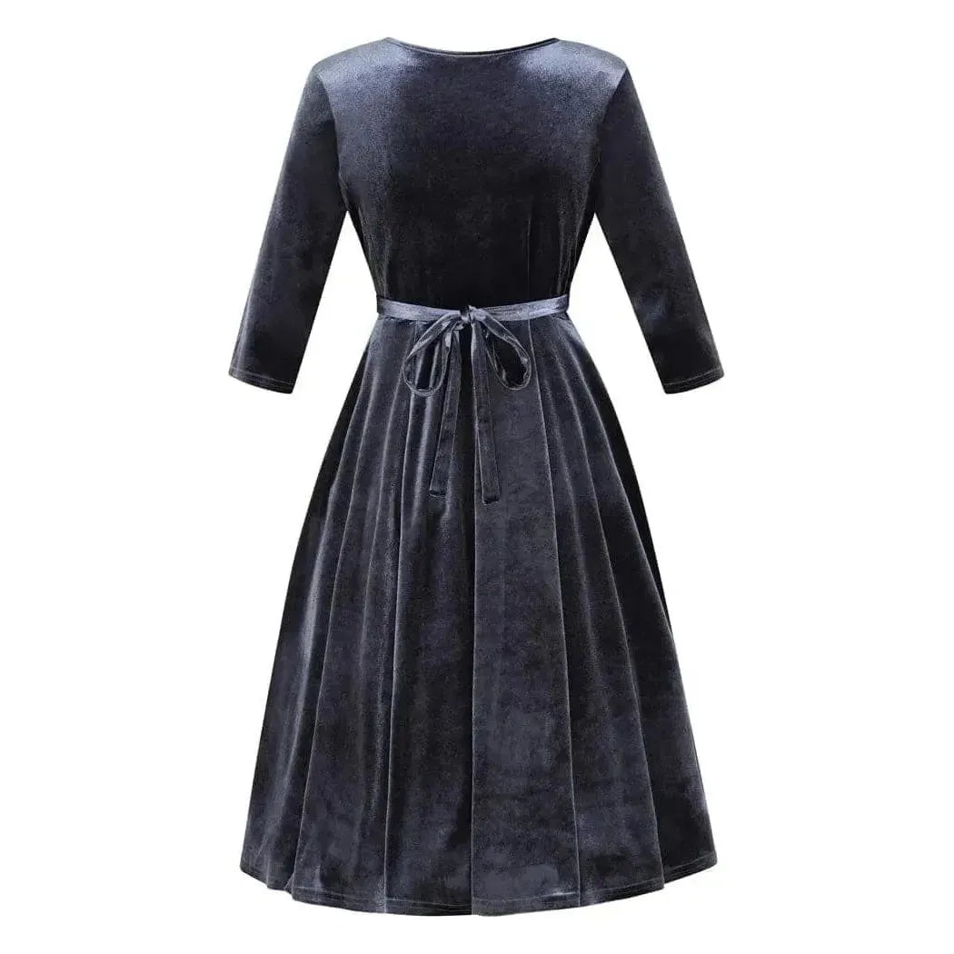 Lyra Dress - Dusk Velvet Lady Vintage Lyra Dresses