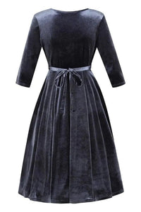 Thumbnail for Lyra Dress - Dusk Velvet Lady Vintage Lyra Dresses