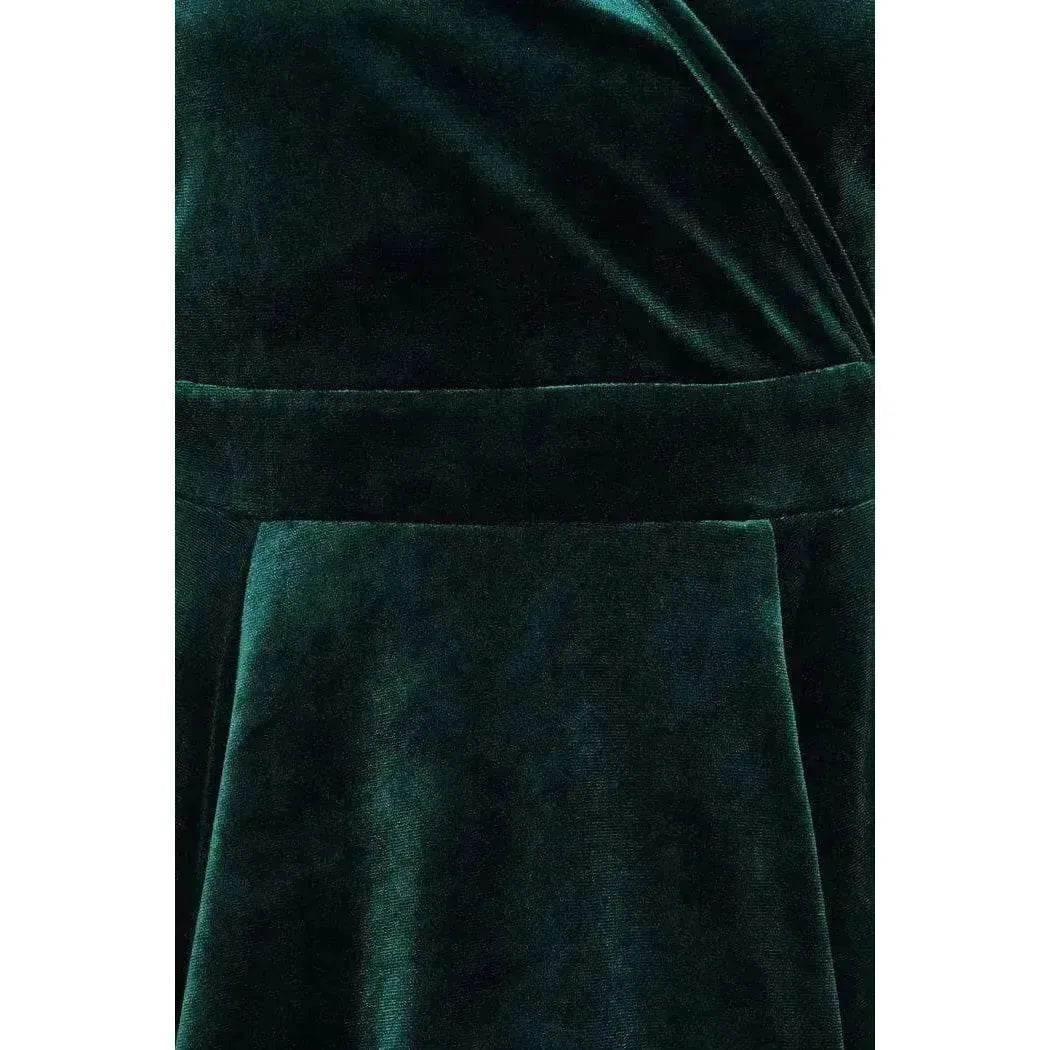 Lyra Dress - Emerald Velvet Lady Vintage Lyra Dresses