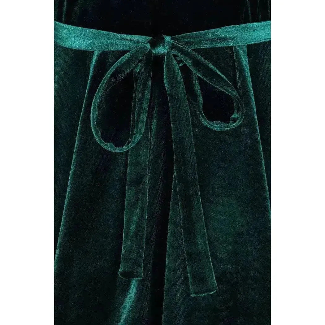 Lyra Dress - Emerald Velvet Lady Vintage Lyra Dresses