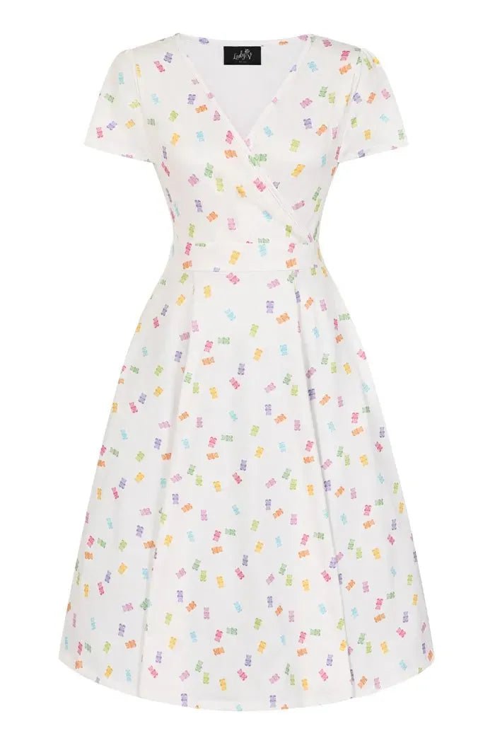 Lyra Dress - Gummy Bears Cream Lady Vintage Lyra Dresses