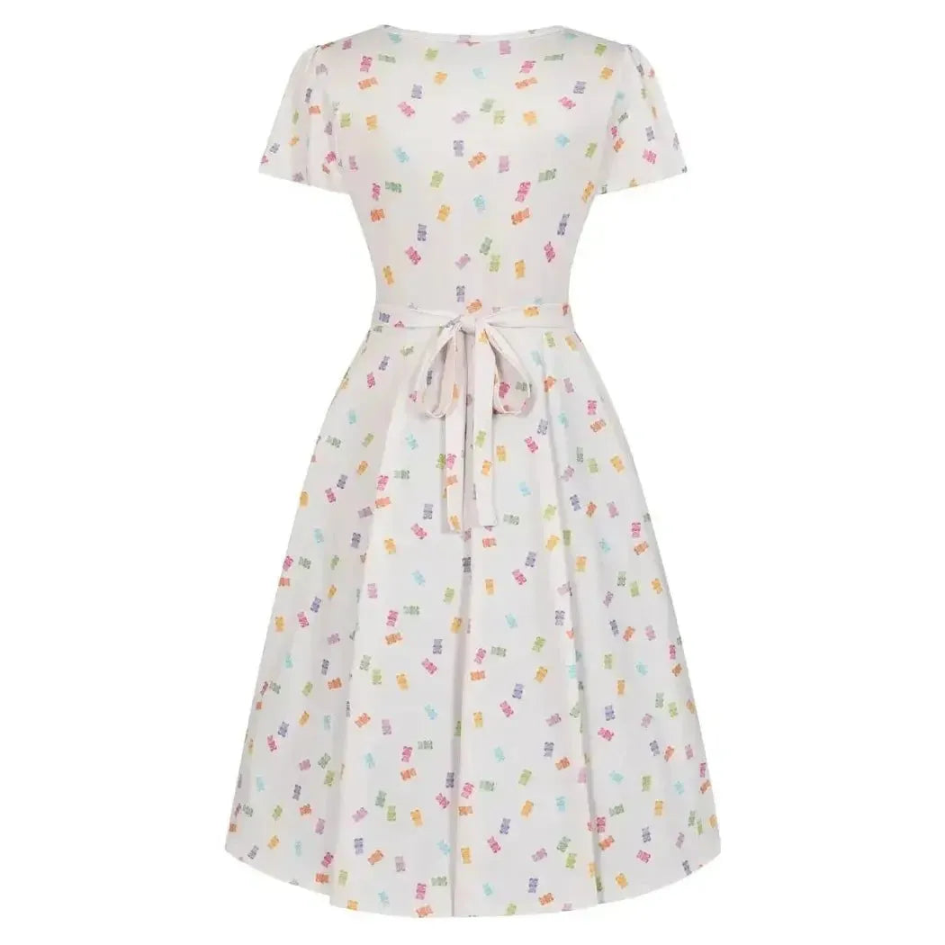 Lyra Dress - Gummy Bears Cream Lady Vintage Lyra Dresses