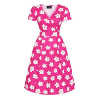 Thumbnail for Lyra Dress - Magenta Daisy Lady Vintage Lyra Dresses