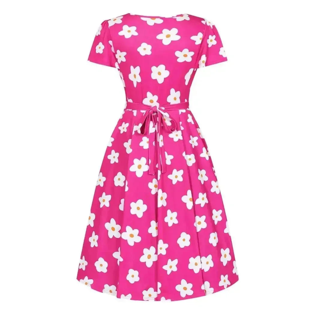 Lyra Dress - Magenta Daisy Lady Vintage Lyra Dresses