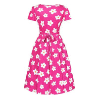 Thumbnail for Lyra Dress - Magenta Daisy Lady Vintage Lyra Dresses