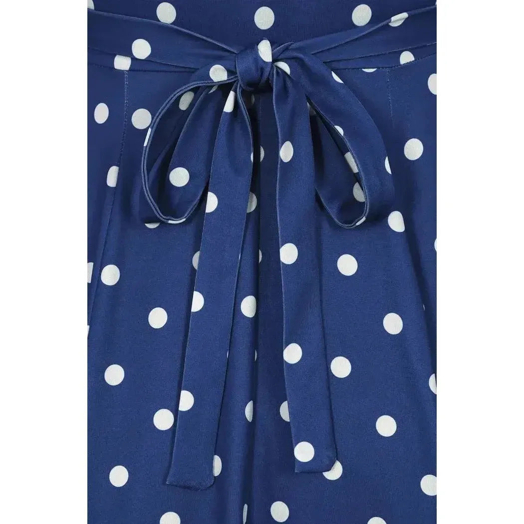 Lyra Dress - Navy Polka Lady Vintage Lyra Dresses