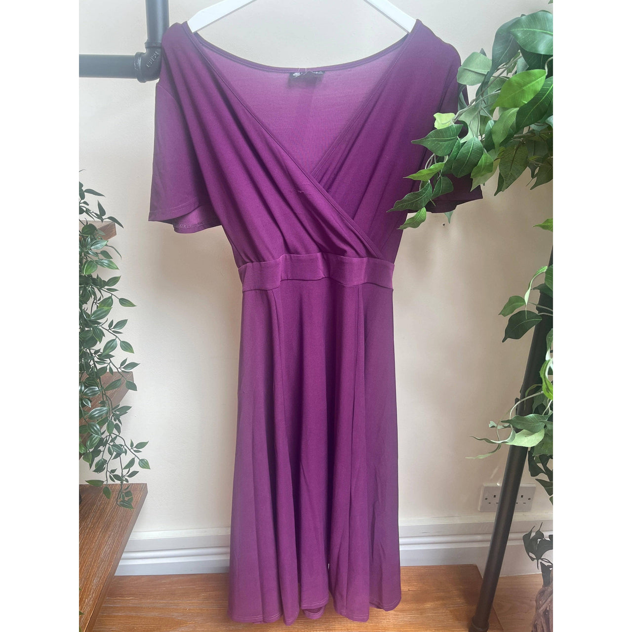 Lyra Dress - Purple (18) 18 Lady Vintage London Outlet
