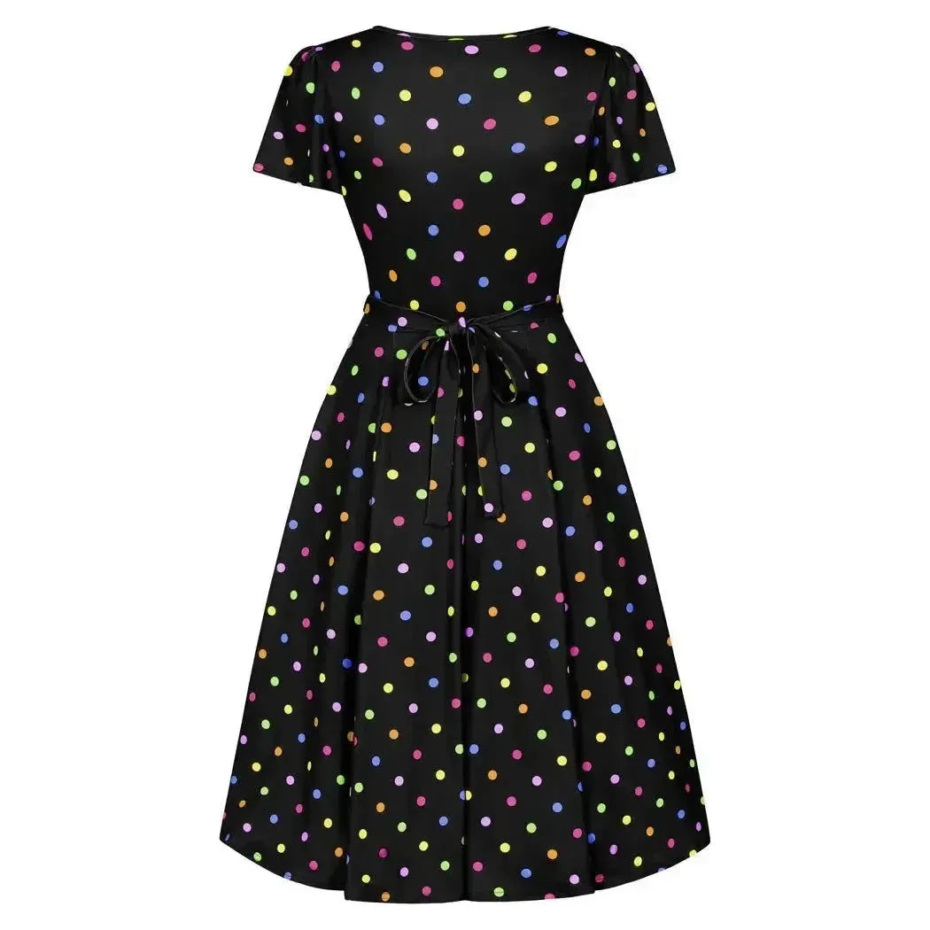 Lyra Dress - Rainbow Polka Lady Vintage Lyra Dresses