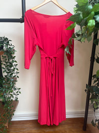 Thumbnail for Lyra Dress - Red (16) 16 Lady Vintage London Outlet