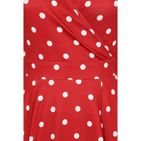 Thumbnail for Lyra Dress - Red Polka Lady Vintage Lyra Dresses