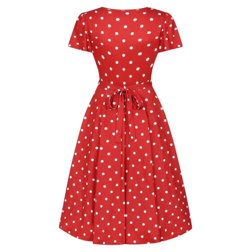 Lyra Dress - Red Polka Lady Vintage Lyra Dresses