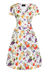 Thumbnail for Lyra Dress - Summer Fruits - Lady V London