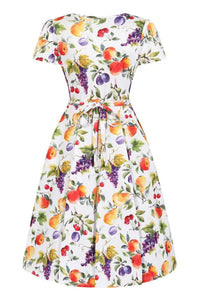 Thumbnail for Lyra Dress - Summer Fruits - Lady V London