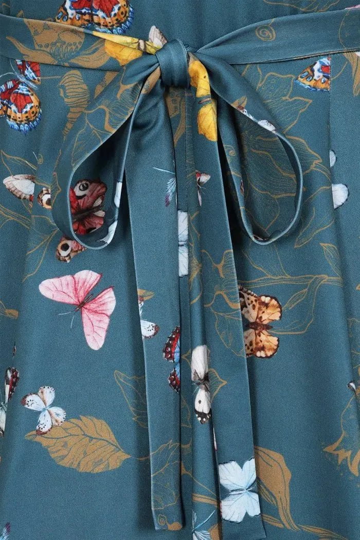 Lyra Dress - Teal Butterfly Lady Vintage Lyra Dresses