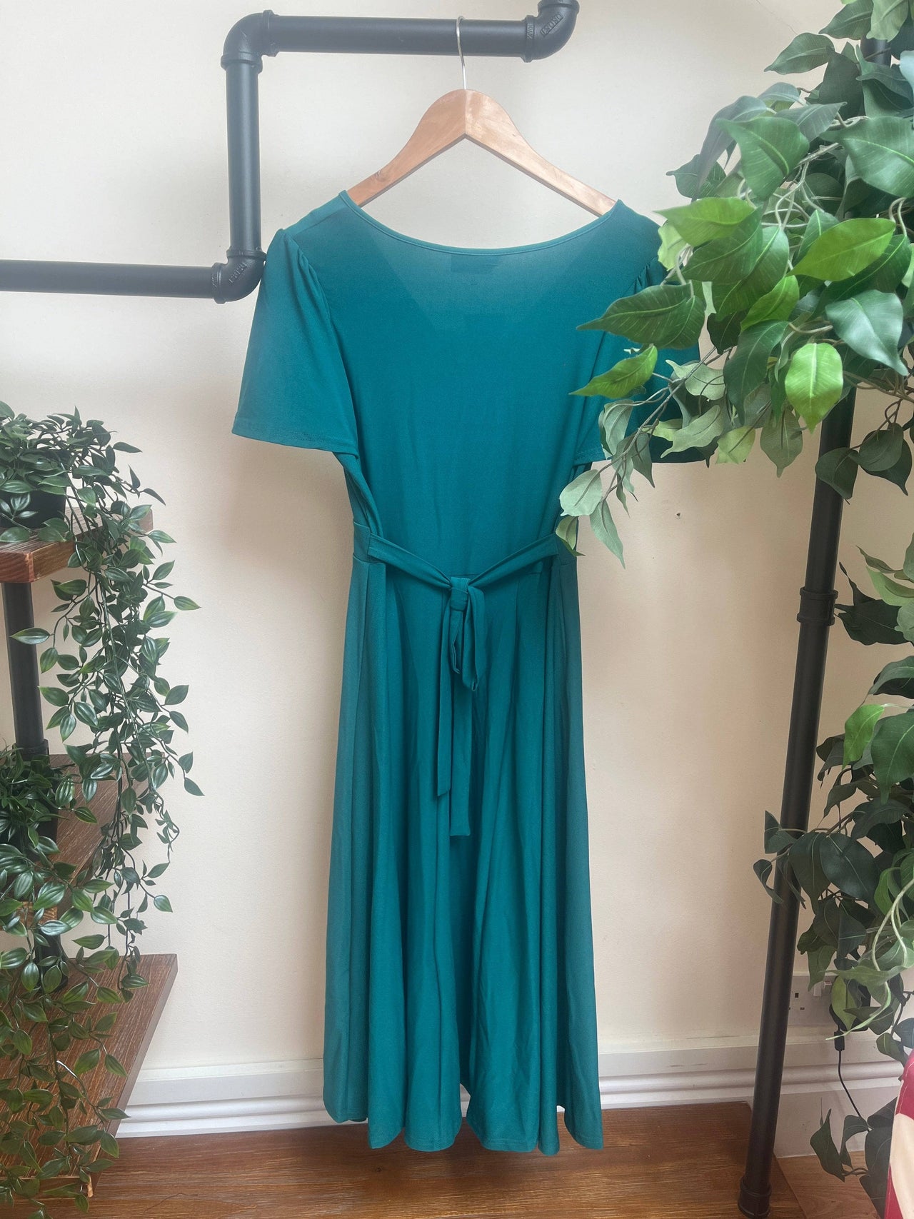 Lyra Dress - Tealtastic (10) 10 Lady Vintage London Outlet