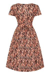Thumbnail for Lyra Dress - Tiger Print - Lady V London