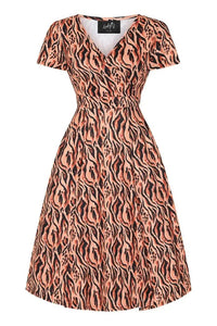 Thumbnail for Lyra Dress - Tiger Print Lady Vintage Lyra Dresses