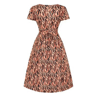 Thumbnail for Lyra Dress - Tiger Print Lady Vintage Lyra Dresses