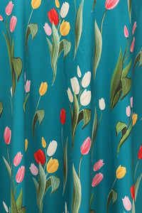 Thumbnail for Lyra Dress - Tulip Garden - Lady V London