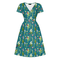 Thumbnail for Lyra Dress - Tulip Garden Lady Vintage Lyra Dresses