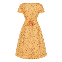 Thumbnail for Lyra Dress - Yellow Ditsy Lady Vintage Lyra Dresses