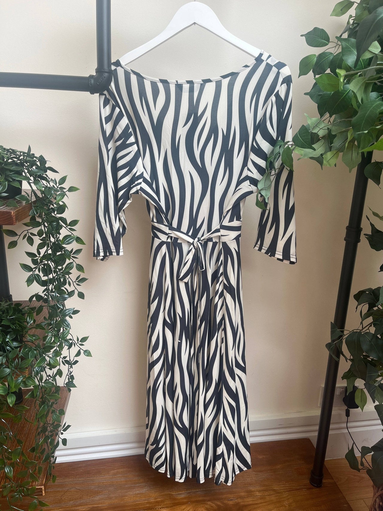 Lyra Dress - Zebra (20) 20 Lady Vintage London Outlet