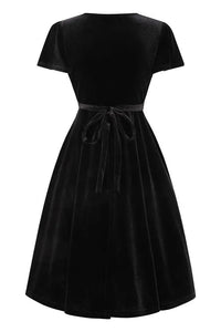 Thumbnail for Lyra Mini Dress - Black Velvet Lady Vintage Lyra Mini Dresses