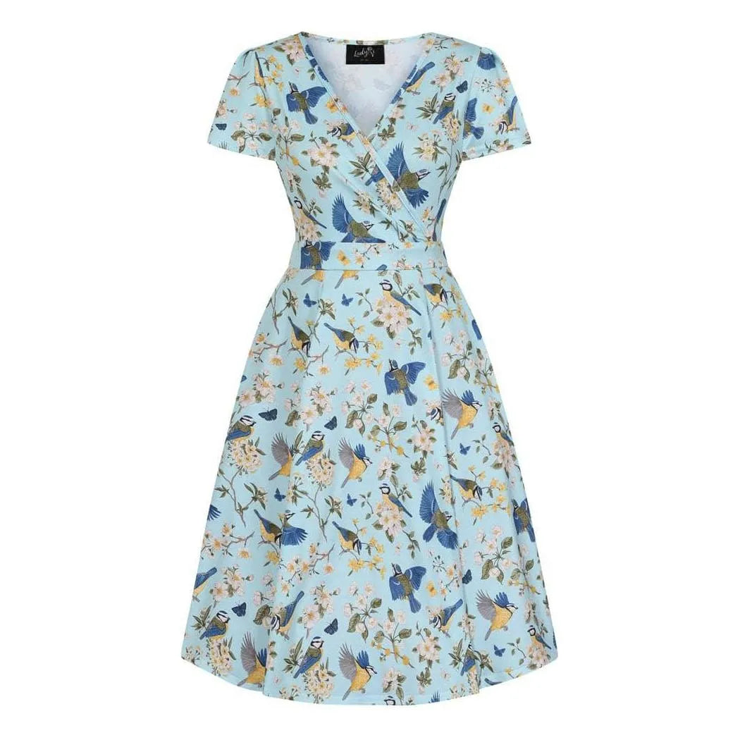 Lyra Mini Dress - Blue Tits Lady Vintage Lyra Mini Dresses