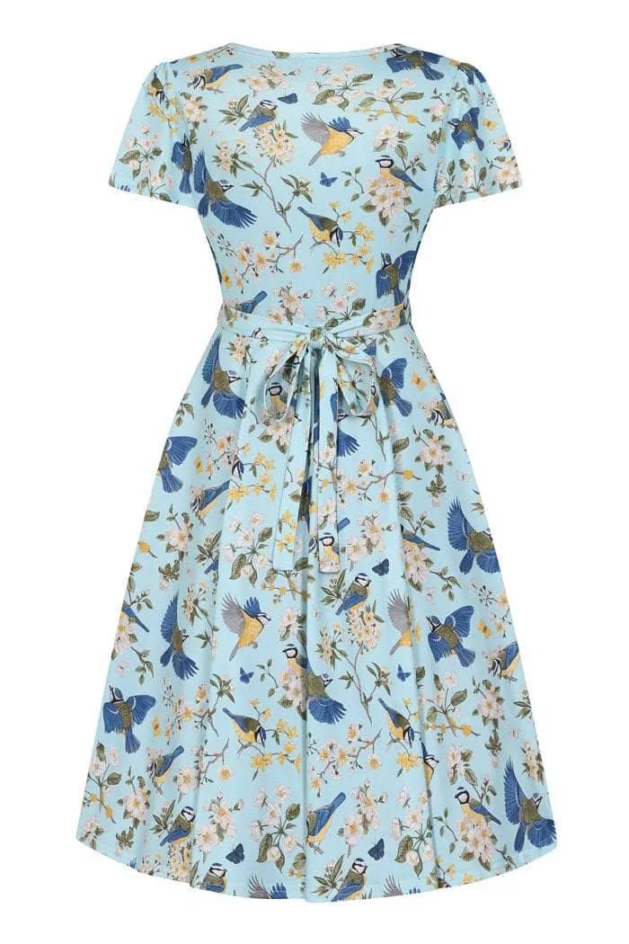 Lyra Mini Dress - Blue Tits Lady Vintage Lyra Mini Dresses