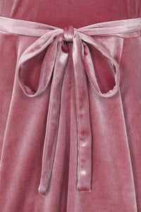 Thumbnail for Lyra Mini Dress - Blush Velvet Lady Vintage Lyra Mini Dresses