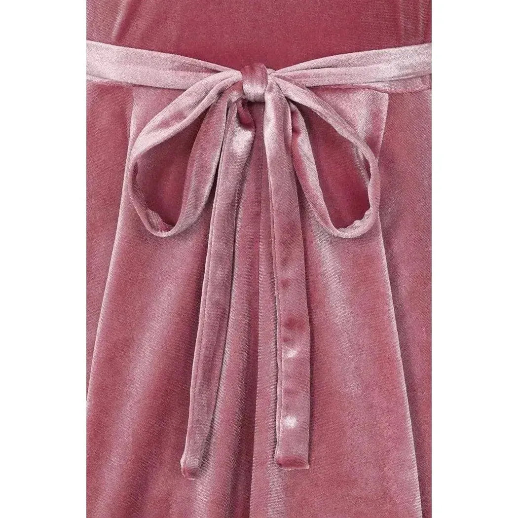 Lyra Mini Dress - Blush Velvet Lady Vintage Lyra Mini Dresses