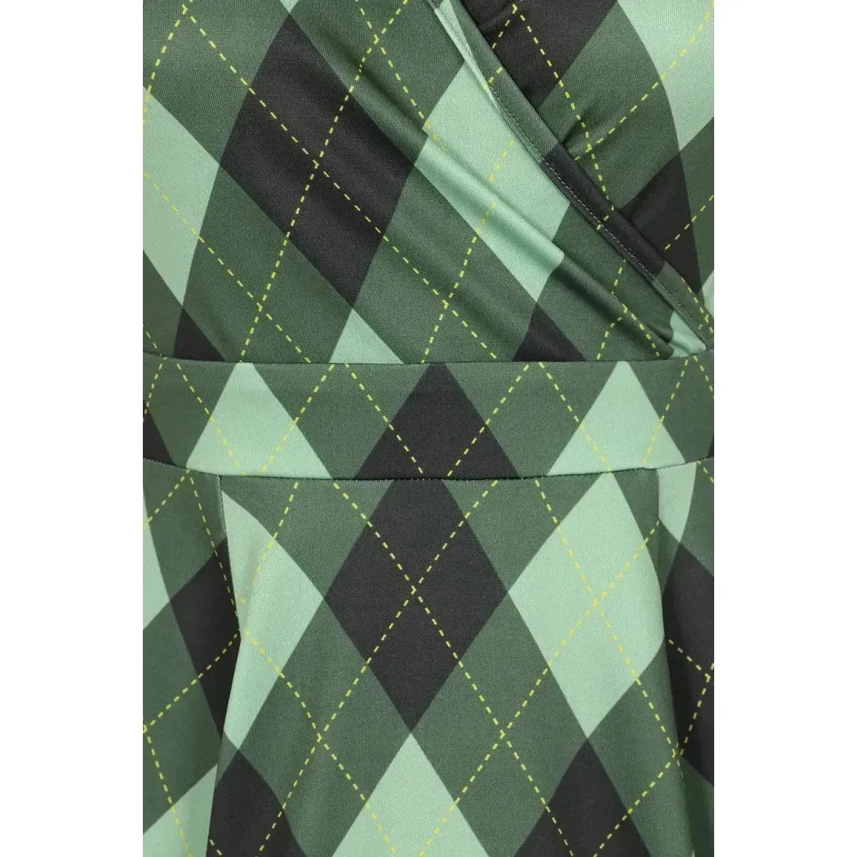 Lyra Mini Dress - Irish Diamond Tartan Lady Vintage Lyra Mini Dresses