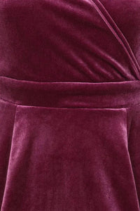 Thumbnail for Lyra Mini Dress - Mauve Velvet - Lady V London