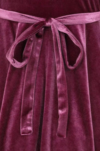 Thumbnail for Lyra Mini Dress - Mauve Velvet - Lady V London