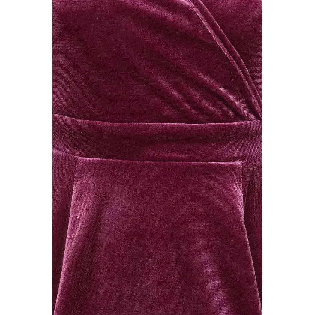 Lyra Mini Dress - Mauve Velvet Lady Vintage Lyra Mini Dresses