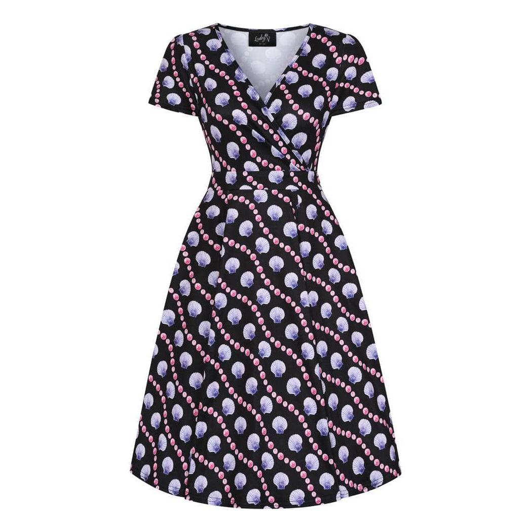 Lyra Mini Dress Mermaid Pearl Lady V London lyra-mini-dress-mermaid-pearl-lady-v-london