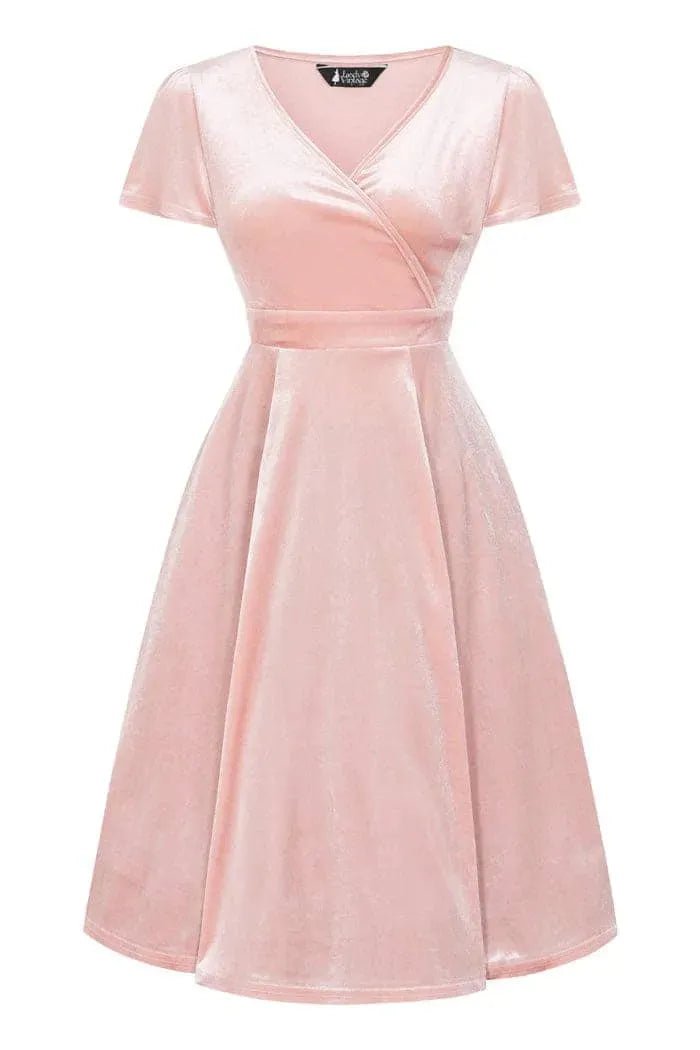 Lyra Mini Dress - Pink Pearl Lady Vintage Lyra Mini Dresses