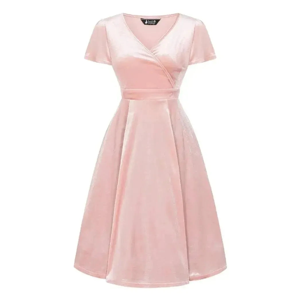 Lyra Mini Dress - Pink Pearl Lady Vintage Lyra Mini Dresses