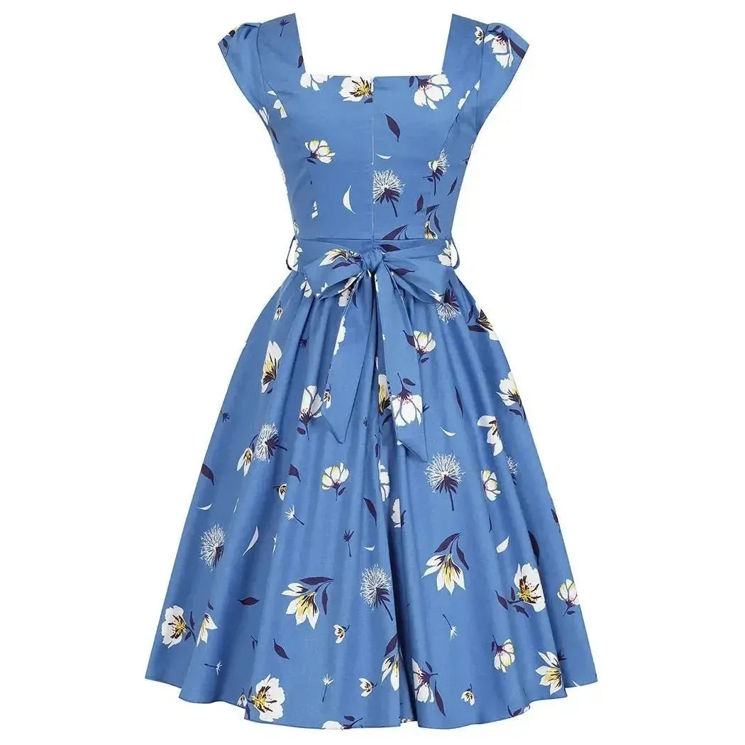 Swing Dress - Cobalt From The Blue Lady Vintage Swing Dresses