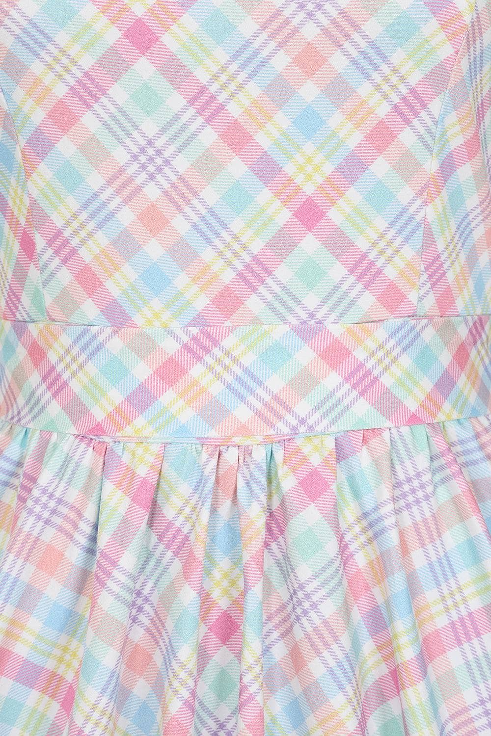 Swing Dress - Pastel Gingham Lady Vintage Swing Dresses