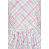 Thumbnail for Swing Dress - Pastel Gingham Lady Vintage Swing Dresses