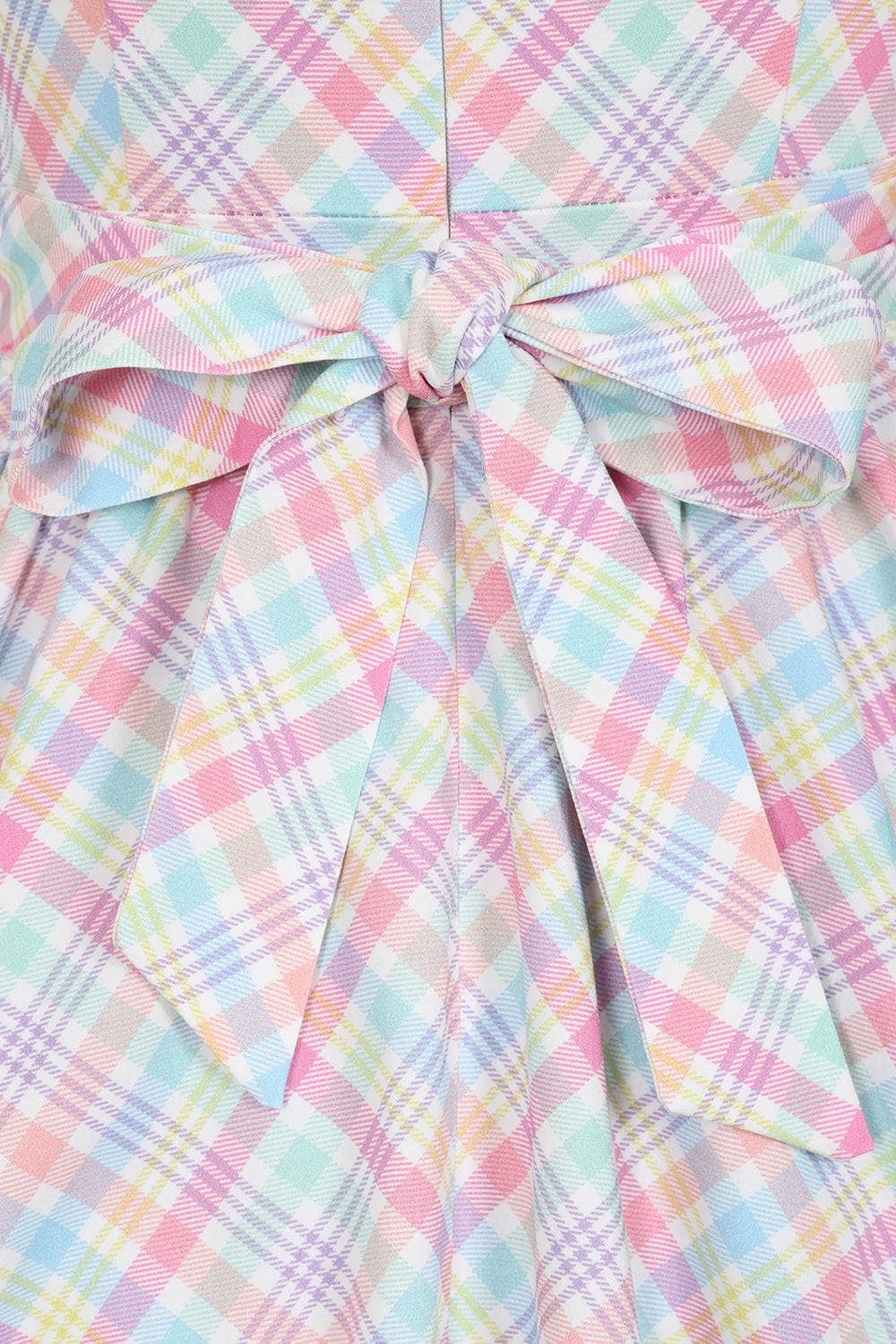 Swing Dress - Pastel Gingham Lady Vintage Swing Dresses