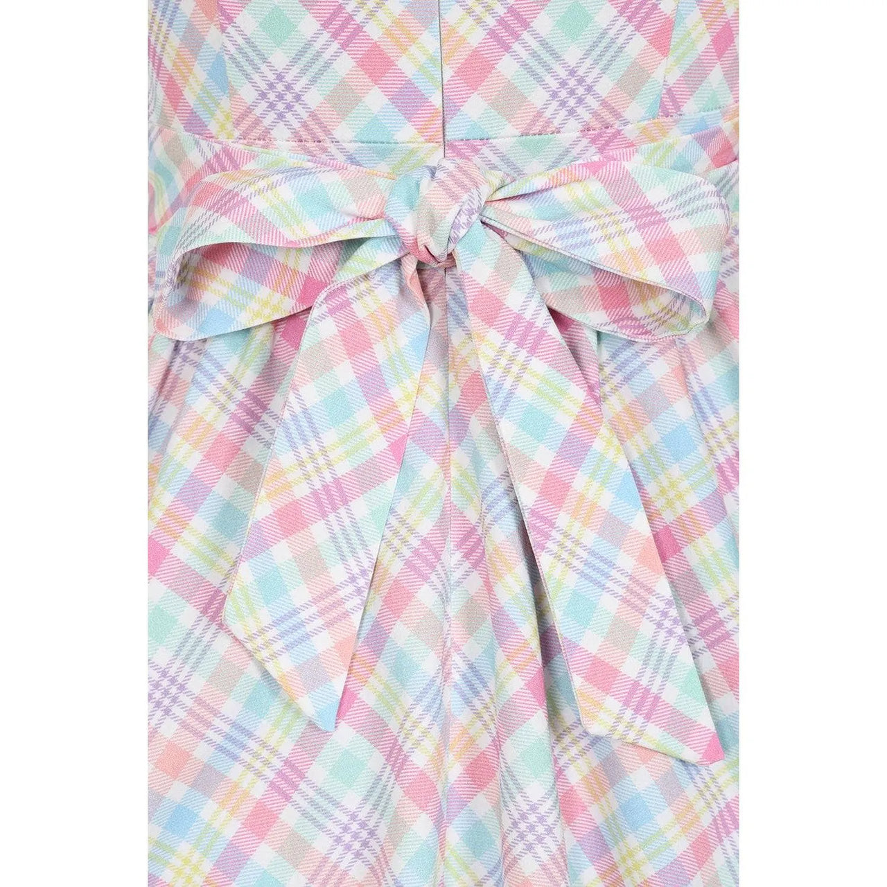 Swing Dress - Pastel Gingham Lady Vintage Swing Dresses