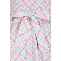 Thumbnail for Swing Dress - Pastel Gingham Lady Vintage Swing Dresses