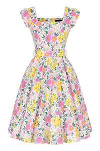 Thumbnail for Swing Dress - Spring Floral Lady Vintage Swing Dresses