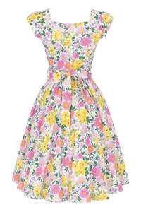 Thumbnail for Swing Dress - Spring Floral Lady Vintage Swing Dresses