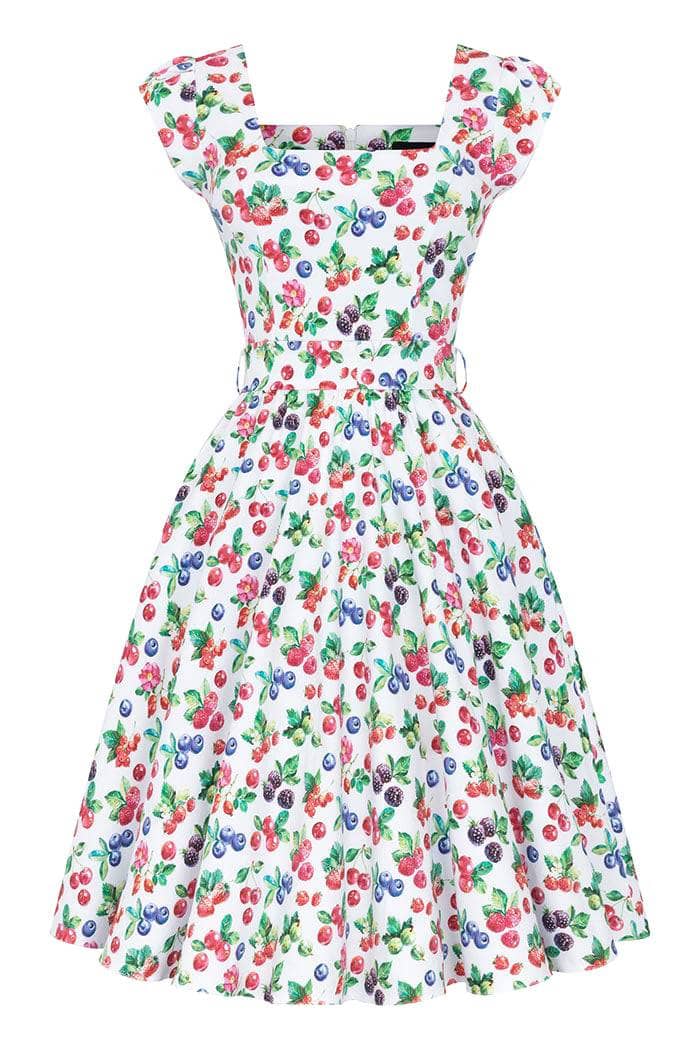 Swing Dress - Summer Berries Lady Vintage Swing Dresses