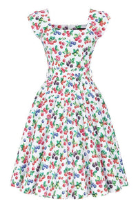 Thumbnail for Swing Dress - Summer Berries Lady Vintage Swing Dresses